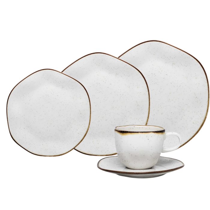 Aparelho de Jantar em Porcelana Conjunto de Luxo® - OFERTA ESPECIAL