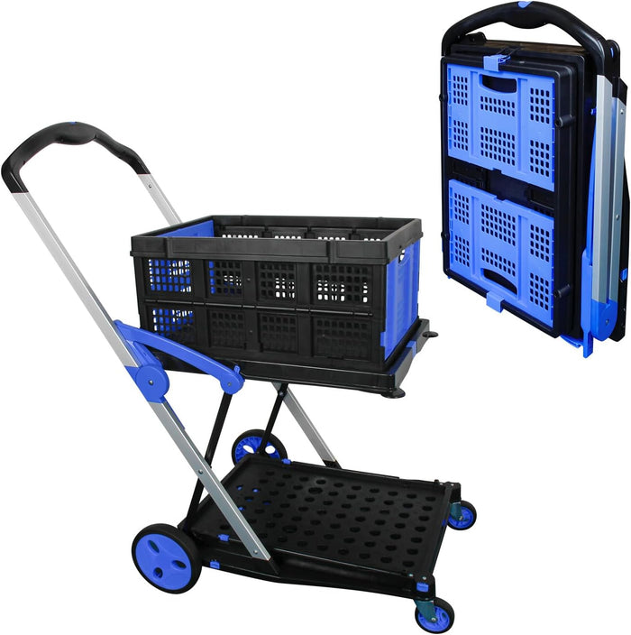 FlexiCart - Carrinho de Compras Dobrável e Portátil
