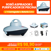 Robô aspirador robótico e Purificador de Piscina - Compre 1 Leve 2